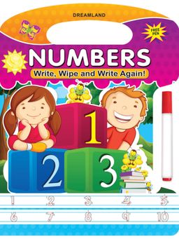 Dreamland - Write and Wipe Book - Numbers Early Learning Book