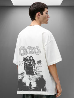 PRONK - Cactus Jack Men Oversized Printed T-Shirt