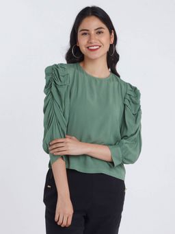 Zink London - Women Green Solid Top