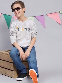Monte Carlo - Boys Blue Pure Cotton Full Sleeves T-shirt