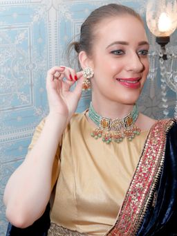 Odette - The Regal Sea Green Choker (Set of 2)