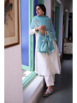 CHHAYA MEHROTRA - Off White Amaara Kurta with Pant and Dupatta (Set of 3)