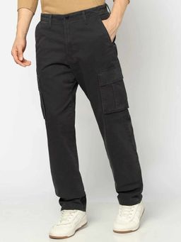 GAP - Black Cotton Mid Waist Cargo