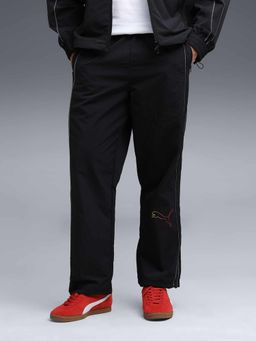 Puma - Black Nylon Mid Waist Trackpant