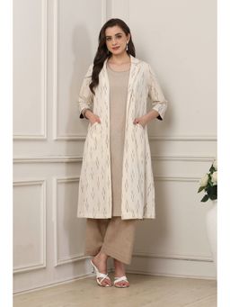 Biba - Women Off White Cotton Regular Co-Ord Set