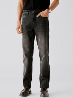 Andamen - Mens Casual Twill Woven Placement Embroidery Regular Fit Jeans