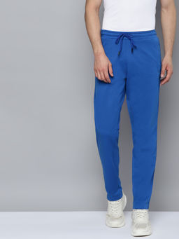 Alcis - Men Cobalt Blue Solid Slim Fit Running Joggers