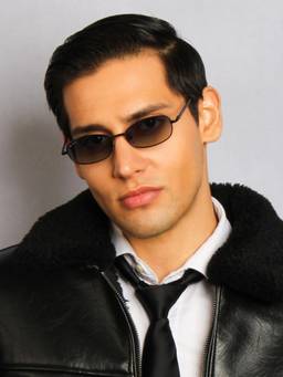 TED SMITH - Blue-Yellow Oval Sunglasses 100% Uv Protected Men & Women