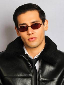 TED SMITH - Pink Oval Sunglasses 100% Uv Protected Men & Women