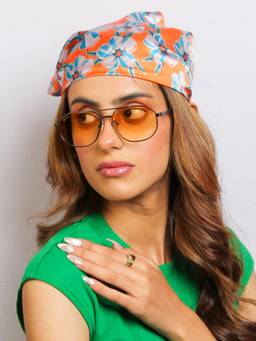 TED SMITH - Orange Graded Aviator Sunglasses 100% Uv Protected Men & Women