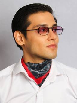 TED SMITH - Purple Hexagon Sunglasses 100% Uv Protected Men & Women