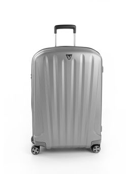 Roncato - Unica Silver Polycarbonate Material Hard 26 Inch Trolley (M)