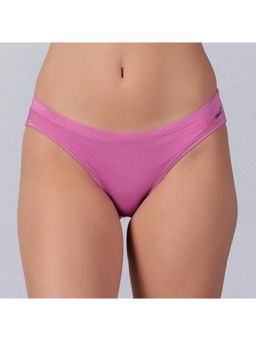 Tailor and Circus - Womens Pink Low Rise Mid Coverage Micro Modal Fabric Bikini