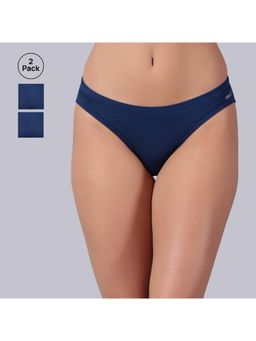 Tailor and Circus - Womens Pack of 2 Low Rise Mid Coverage Micro Modal Fabric Bikinis