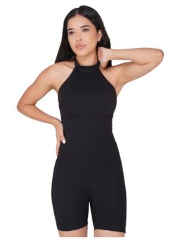 Shop The Edit - Black One Piece Halter Bodysuit Shapewear