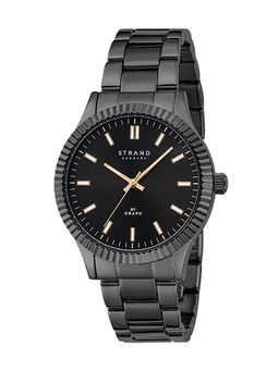 Strand by Obaku - Kensington Dark Black Dial Quartz Watch For Men (S726GXBBSB-DS)