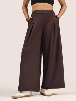 Blissclub - Cloud Box Pleated Korean Pant For Women - Regular