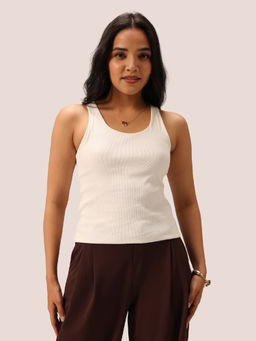 Blissclub - Blissentials Round Neck Built In Tank Top