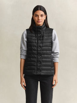 GANT - Women Black Quilted Regular Fit Puffer Jacket