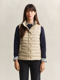 GANT - Women Beige Quilted Regular Fit Puffer Jacket