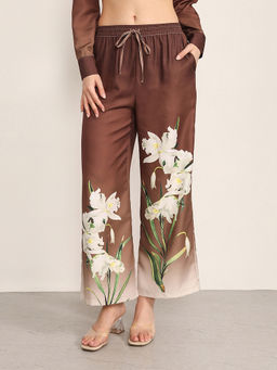 Kazo - Multi-Color Polyester Straight Leg Ombre Trouser