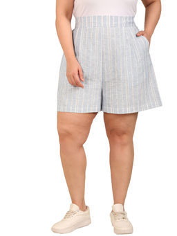 THE PINK MOON - Blue Striped Shorts