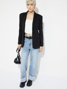 max - Alaya F X Urb_N Women Solid Regular Fit Blazer