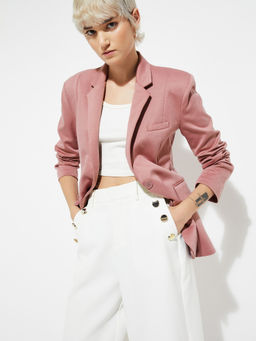 max - Alaya F X Urb_N Women Solid Regular Fit Blazer