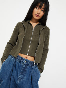 max - Alaya F X Urb_N Women Layered Bomber Jacket