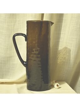 Muun Home - Brown Hammered Glass Jug