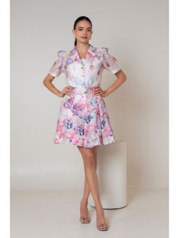 All Eyes On You - Womens Linen Floral Multi-Color Co-Ord Set