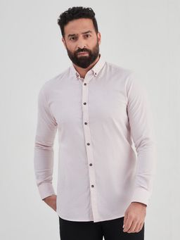 MR BUTTON - Pink Cotton Stripes Shirt