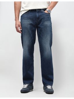 U.S. Polo Assn. Denim Co. - Blue Cotton Solid Straight Jeans