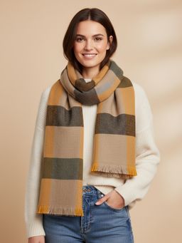 Accessorize London - Women's Timeless Checks Midweight Scarf