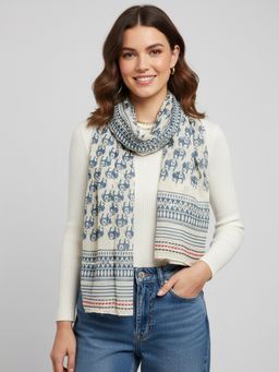 Accessorize London - Women's Whispering Herd Lightweight Scarf