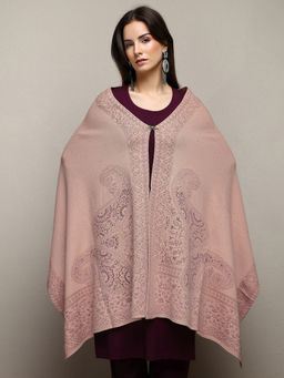 Libas - Peach Floral Woven Design Shawl