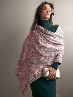 Libas - Multi-Colour Floral Woven Design Shawl