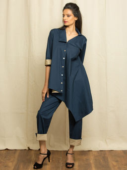 Echke - Extended Collar Co-ord (set Of 2)