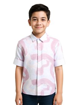 CHARCHIT - Pink Blended Fabric Printed Shirt
