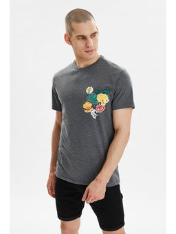 Trendyol - Man Grey T-Shirt