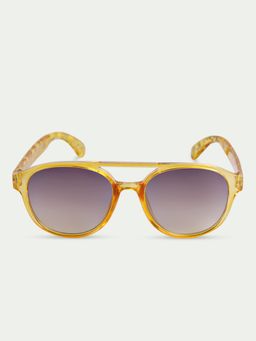 DukieKooky - Kids Grey Lens Yellow Aviator Sunglasses DKSG319D