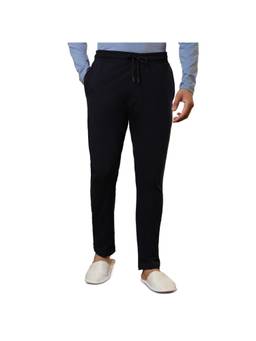 Sleepz by Raymond - Regular Fit Solid Navy Blue Track Pant