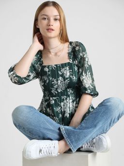ONLY - Printed Peplum Top