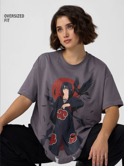 The Souled Store - Official Naruto- Itachi Women Oversized T-Shirt