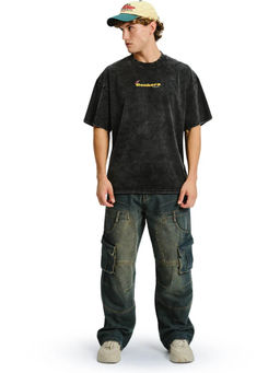 Bonkers Corner - Men Black Printed T-Shirt