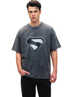 Bonkers Corner - Men Grey Printed T-Shirt