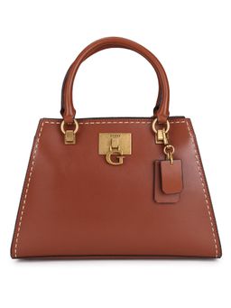 Guess - STEPHI GIRLFRIEND SATCHEL Brown Handbag