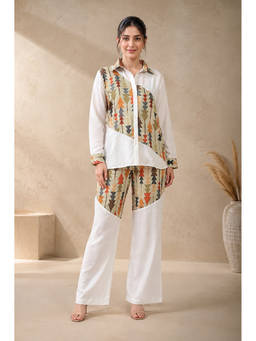 RACHNA - Linen Green Co-Ord Set