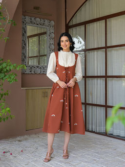 ZUMMER - Corset Rust Dress