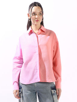Hubberholme - Women Multi-Color Colorblock Shirt